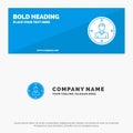 Target, Employee, Hr, Hunting, Personal, Resources, Resume SOlid Icon Website Banner and Business Logo Template