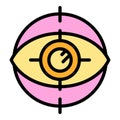 Target eye icon vector flat Royalty Free Stock Photo