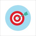 Target Flat Icon Vector