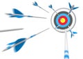Target Flying Arrows Royalty Free Stock Photo