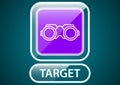target glossy banner