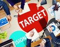 Target Goal Aspiration Aim Vision Vision Concept Royalty Free Stock Photo