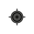 target goal icon, target focus arrow, marketing aim, sniper