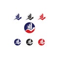 Target Growth Logo, Financial Advisors Logo Design Template Vector Icon, Royalty Free Stock Photo