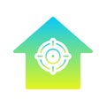 target home logo gradient design template icon element Royalty Free Stock Photo