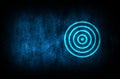 Target icon abstract blue background illustration digital texture design concept Royalty Free Stock Photo