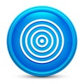 Target icon glass shiny blue round button isolated design vector illustration Royalty Free Stock Photo