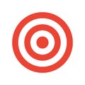 Target icon, modern minimal flat design style. Aim vector illustration