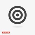 Target Icon Vector, vector illustion flat design style.