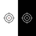 Target icon vector ilustration template Royalty Free Stock Photo