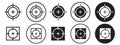 Target Icon vector set collection for web Royalty Free Stock Photo