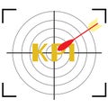 Target icon with word KPI Royalty Free Stock Photo
