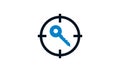 Target Keyword Icon. Target keywords creative icon. Simple element illustration. Royalty Free Stock Photo