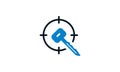 Target Keywords Colored Vector Icon