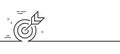 Target line icon. Targeting strategy. Minimal line pattern banner. Vector