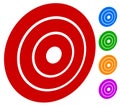 Target mark bullseye / Concentric circles, rings icon