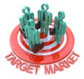 Target market. marketing concept