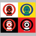 Target marketing or audience person logo