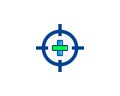 Target Medic Icon Logo Design Element