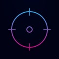 Target nolan icon. Simple thin line, outline vector of web icons for ui and ux, website or mobile application Royalty Free Stock Photo