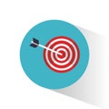 Target objetive marketing concept Royalty Free Stock Photo