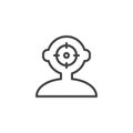 Target person outline icon