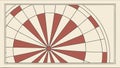 Target practice board with radial sections sports accuracy vector design Generative AI Royalty Free Stock Photo