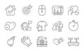 Target purpose, Timer and Wifi icons set. Dirty t-shirt, Swipe up and Hold heart signs. Vector