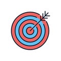 Target related vector icon