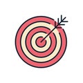 Target related vector icon