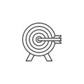 Target Related Vector Line Icon