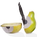 Target ripe pear Royalty Free Stock Photo