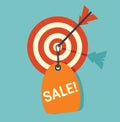 Target sale Royalty Free Stock Photo