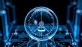 Target scope digital display, precision technology and aim Generative AI