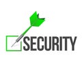Target security illustration design Royalty Free Stock Photo
