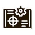 target selection icon Vector Glyph Illustration