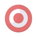 Target semi flat color vector object Royalty Free Stock Photo