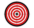 Target shooting vector for shooting gallery Royalty Free Stock Photo