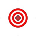 Target Sign with Crosshairs