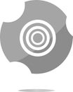Target sign icon. Pointer symbol. Modern UI website button Royalty Free Stock Photo