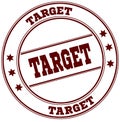 TARGET simple red stamp