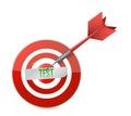 Target test illustration design Royalty Free Stock Photo