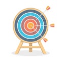 Target with Three Arrows Royalty Free Stock Photo