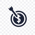 Target transparent icon. Target symbol design from Strategy coll