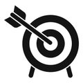 Target value icon simple vector. Core purpose Royalty Free Stock Photo