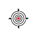 Target Vector icon illustration