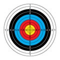 Vector target for sport archery Royalty Free Stock Photo