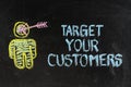 Target your customers Royalty Free Stock Photo