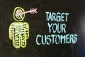 Target your customers Royalty Free Stock Photo