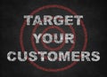 Target Your Customers Royalty Free Stock Photo